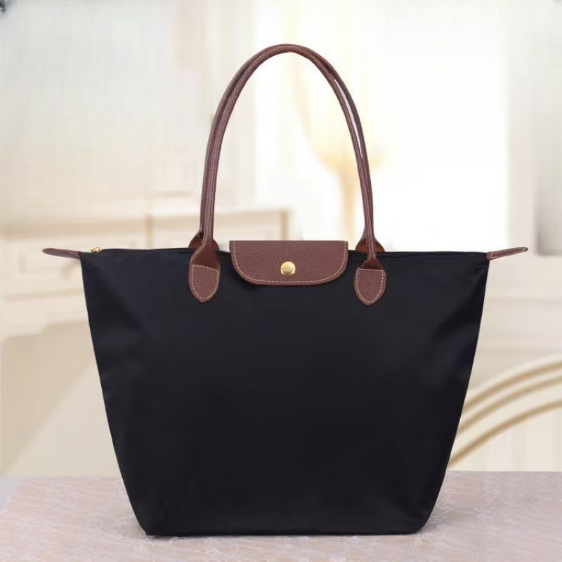 Waterproof Nylon Foldable Tote Bag Women Designer Handbag Large Capacity Shopping Travel Shoulder Bag