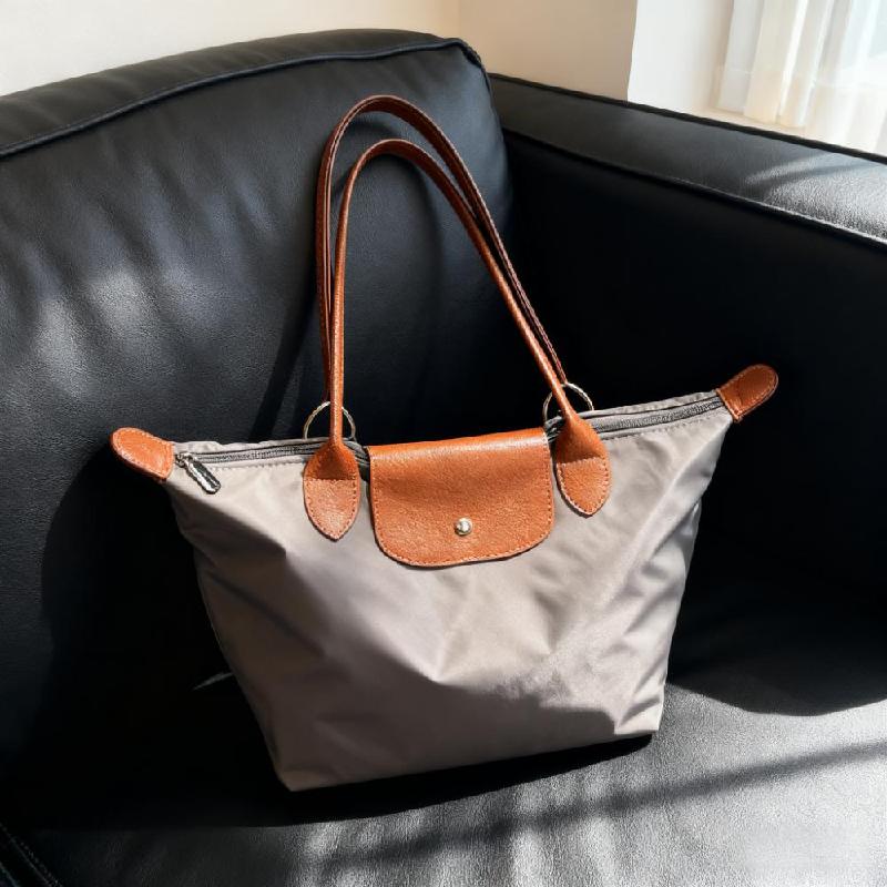 Waterproof Nylon Foldable Tote Bag Women Designer Handbag Large Capacity Shopping Travel Shoulder Bag