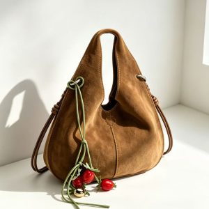 Suede Ladies Handbag