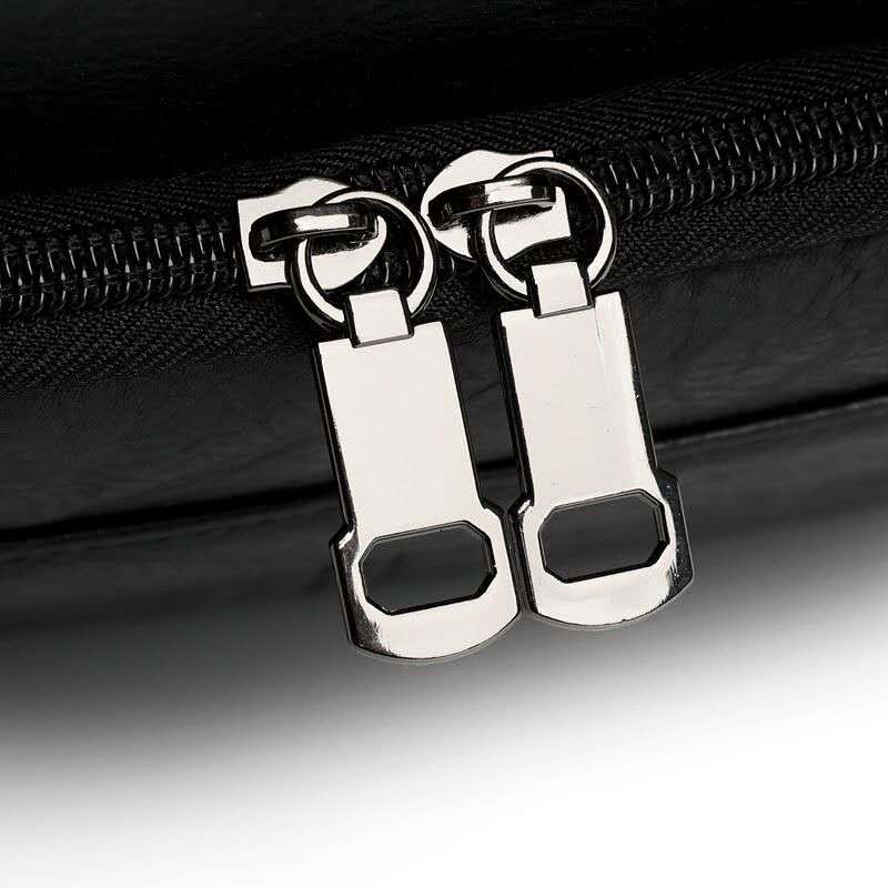 Men Vintage PU Leather Briefcase Large Capacity 15.6 Inch Laptop Business Handbag With Detachable Shoulder Strap