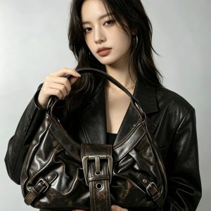Vintage Y2K Motorcycle Shoulder Bag
