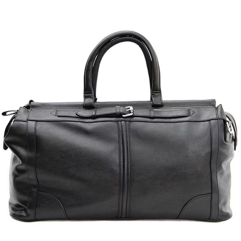 Factory Custom Logo Vintage Leather Weekender Bag Men Large Capacity Travel Duffle Handbag Business Overnight Carry On Luggage Bag